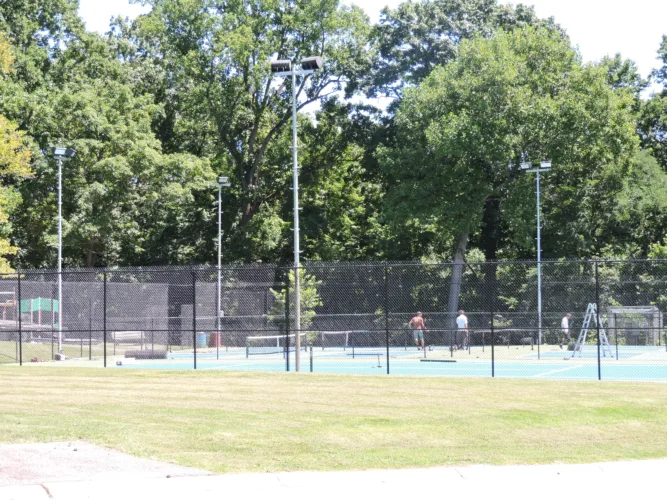 Rotary-backed project transforms Marland Heights courts